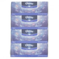Kleenex Natural Gentle Clean Facial Tissue 3 Ply 4 x 120 Sheets